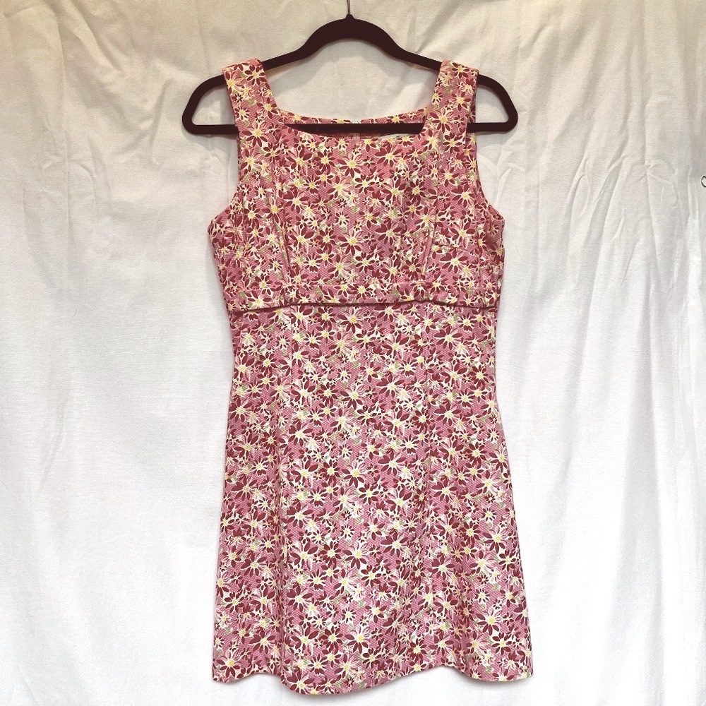 Rampage Pink Daisy Sleeveless Dress Size 9
